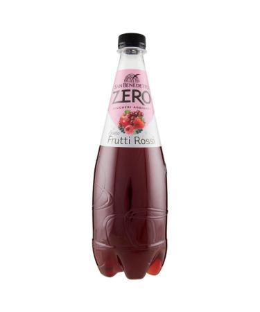12 x San Benedetto Frutti rossi red fruits zero sugar free PET bottle 75 cl sugar free