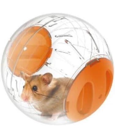 YOUTHINK Hamster Ball 12cm Plastic Pet Rodent Mice Gerbil Jogging Ball Hamster Toy (Orange) Transparent - Buy Online on GoSupps.com