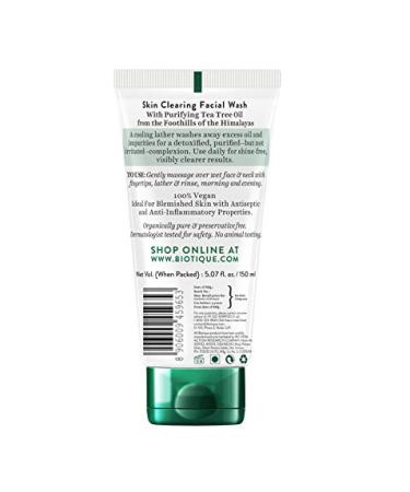 Biotique Tea Tree Face Wash 150ml | Skin Clearing for Normal to Oily Skin | Shop Internationally - Buy Online on GoSupps.com