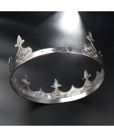 JORCEDI Crown Hair Jewelry - Royal King Diadem for Men, Metal Big Tiaras for Wedding, Halloween Costume & Music Festivals - Buy Online on GoSupps.com