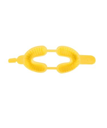 20pcs Disposable Fluorinated Foam Dental Trays - Kids Size M (Yellow) - 17.5*6cm - Buy Online on GoSupps.com