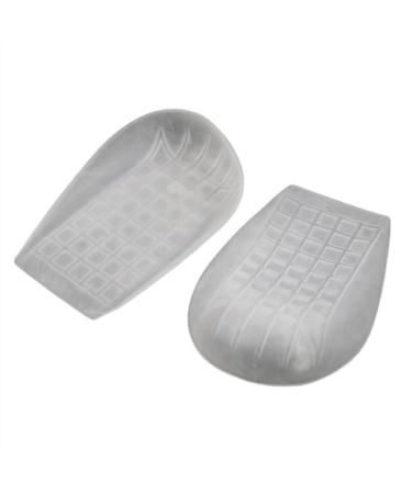 Shoe Heel SEBS Anti-wear Foot Shock Absorption to Relieve Pressure Men Comfort Stand for Heel Spurs and Heal Dry Cracked Heels(X-Large) White