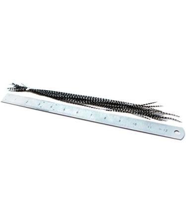 20 XXL 11-13 inch Real Feather Hair Extensions with Rings & Loop - All Grizzly - Buy Online on GoSupps.com