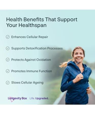  Longevity Box Ultimate 8 Glutathione 120 capsules antioxidant complex (NAC ALA vitamins C/E selenium) third-party tested - Buy Online on GoSupps.com