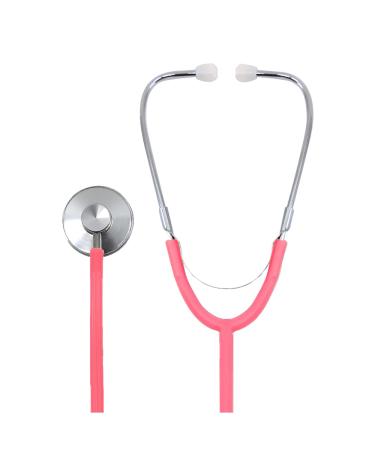 Dixie EMS Single Head Lightweight Stethoscope - Latex Free for Doctors, Nurses, Students - Medical and Home Use - Pink - Buy Online on GoSupps.com