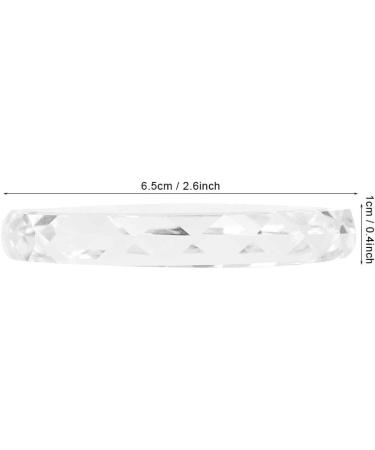 Transparent Glass Resin Nail Art Palette Nail Polish Gel Holder Drawing Color Palette Polish Mix Palette Manicure DIY Tool Cosmetic Mixing Palette Round glass piece 02 - Buy Online on GoSupps.com