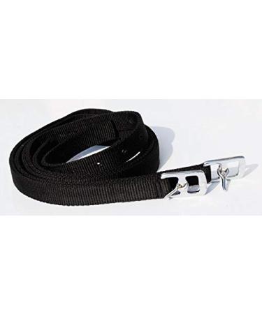 Windsor Synthetic Childrens Stirrup Leathers 48 inch Black