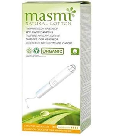 Buy MASMI Natural Cotton Organic SuperPlus Tampons - 14 Pack | Eco-Friendly & Comfortable - International Shipping Available - Buy Online on GoSupps.com