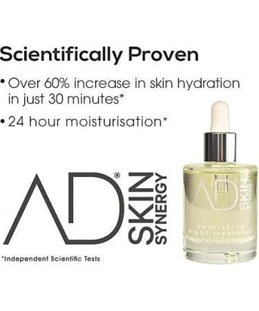 AD SKIN SYNERGY Nourishing Night Treatment Facial Oil 50ml - Natural & Organic (Award Winning) - Buy Online on GoSupps.com