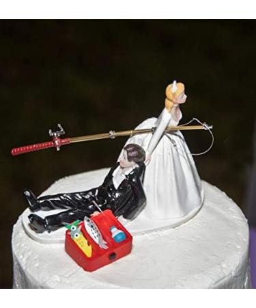 SCHOLMART Wedding Cake Toppers Bride and Groom Funny Bride Dragging Groom Cake Topper Cake Topper Wedding Bride and Groom Wedding Cake Toppers Reluctant Groom Figurines (Reluctant Groom) - Buy Online on GoSupps.com