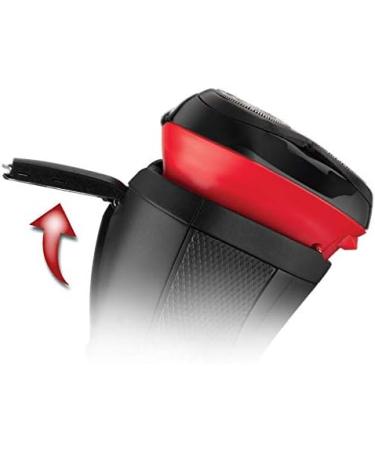Remington R3000 Style Series R3 Electric Shaver with 3-Day Stubble Trimmer - Black/Red | Corded Rotary Razor - Buy Online on GoSupps.com