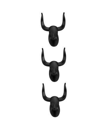 Exceart clothes bar 3 pieces of hooks for hats robust hook hut hanger wall holder for razors of individual wall hooks of individual hooks for hanging aluminum creative design hooks for