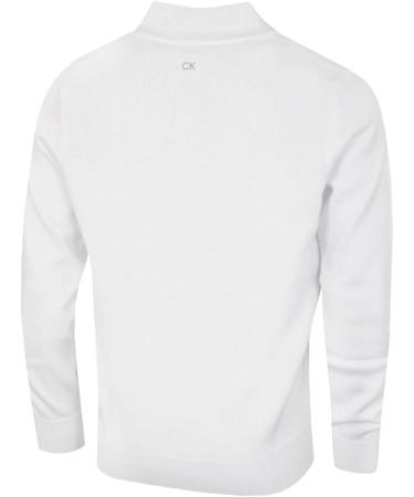 Calvin Klein Golf Men's Cotton Sweater - White - XL | Premium Quality Golf Apparel - International Shipping Available - Buy Online on GoSupps.com