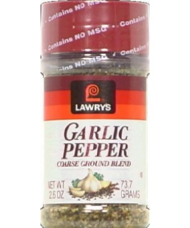 Lawry's Garlic Pepper Coarse Ground Blend 2.6 oz Shakers 2 pk by Fantastic Foods