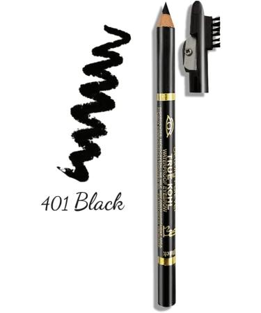 Beauty Forever True Kohl Waterproof Eyebrow Pencil - Definer, Matte Finish, Long Lasting, 401 Black - Buy Online on GoSupps.com
