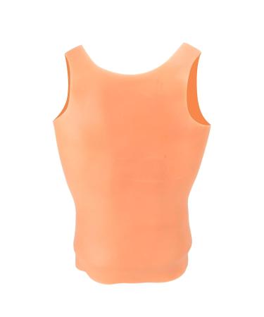 Dark Skin Silicone Fake Chest Vest for Carnival Costume Prop - Muscle Chest Simulation for Indoor Events - Buy Online on GoSupps.com