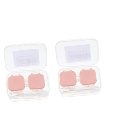 Gatuida Box Glasses Case Container Holder Portable Eyeglass Case Portable Case Storage Travel Case Chocolatex2pcs 5.5X2.5X2cmx2pcs