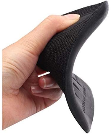 Footinsole Heel Cushion Height Insoles - Comfortable Mesh Black | Increase Height Instantly | Shoe Lifts for 1 Inch Gain - Buy Online on GoSupps.com