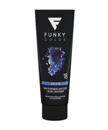 FUNKY COLOR ORCHID 18 semi-permanent hair coloring semi-permanent hair color. (28 colors)