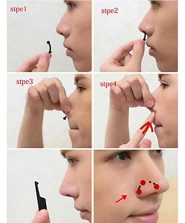 VANANA Nose Up Lifting Shaper Set - 3 Sizes Soft Silicone Invisible Corrector Tool for a Perfect Nose | Easy Pain-Free Installation (Black - Buy Online on GoSupps.com