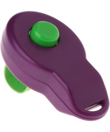 Multibao Dog Pet Training Clicker Trainer Teaching Tool Puppy With Finger Holder (Purple) - Buy Online on GoSupps.com
