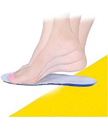 1 Pair Blue Silicone Gel Reusable Honeycomb Full Length Sports Insoles for Men Women - Large Size | Non-Slip Comfort, Air Cushion Damping, Shoe Inserts - Buy Online on GoSupps.com