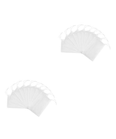 FRCOLOR 40 Pcs Facial Cleaning Soap Bag Washcloth Soap Bubble Foam Cleaning Tool Soap Saver Pouch Soap Sack Mesh Exfoliating Mesh Soap Pouch Foaming Bag Travel Drawstring White Face 15X9cmx2pcs Whitex2pcs