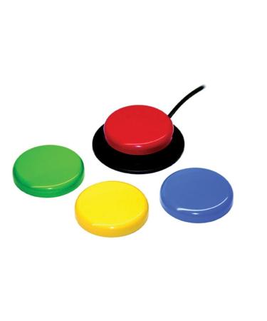 Jelly Bean Mechanical Switch, Accessible Button for Disabled and Handicapped People, with Limited Mobility, Lack of Coordination, and Special Needs, 4 different Button Colors, 2.5" Button : 10033400