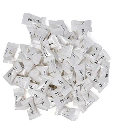 Mr. and Mrs. Wedding Butter Mint Candy Bags - 100 Count 14 Oz (396g) Forever & Ever Mints - Diamond Ring Treats for 50th Anniversary, Bridal Shower, & Special Occasions - Buy Online on GoSupps.com