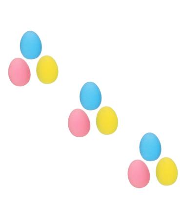Gleavi 9 pcit. Ball Gel-Squeeze-Ball Triggerpunktkunken fidgets Stress Balls Balls with the hand together with the hand together lacrosse massage peanut handle handle ball emphasize TPE egg fitness yoga ball 5.8x4.4x3pcs different colors x 3 pieces