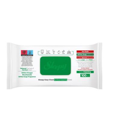 Sleepy Easy Clean Surface Cleaning Cloth - 3 Pack (300 Sheets) | White Soap Additive Eco-Friendly | International Shipping Available - Buy Online on GoSupps.com
