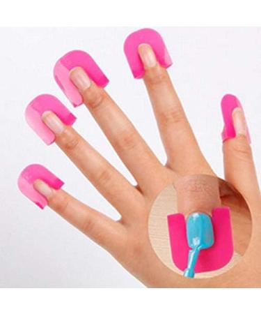 26 Piece Nail Polish Glue Model Leakproof Manicure Protection Tool + 1 PC Sticker Nail Stickers Letters Small J (Pink One Size) pink one size - Buy Online on GoSupps.com