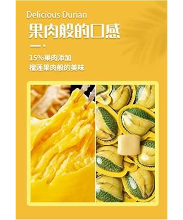 Durian Flavored Toffee Soft Candy Childhood Tastes Toffee Chinese Specialties Durian Flavored Fruit Candy New Year Candy Wedding Candy Small Gifts Snacks (14.1oz/400g(About 64 Toffee)) - Buy Online on GoSupps.com