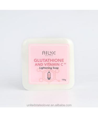 Lightening & Whitening Soap Gentle Cleaning Suitable For Face And Body With Glutathione Vitamin C Rich Bubble Handmade Goat Milk Bath Soap By AILKE BOOST LUSTER 150g - Buy Online on GoSupps.com