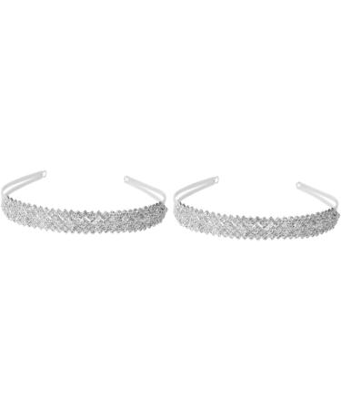 FRCOLOR Beaded Headband Luxury Baroque headpiece for bride bling headbands Diamond Tiara hair bands for women embellished headbands for women fancy wide Fancy Hair Ties - Buy Online on GoSupps.com