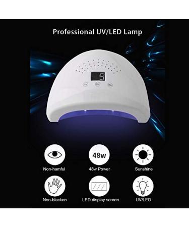 48W Intelligent Nail Lamp | LED UV Gel Curing & Nail Polish Dryer | Expert Manicure Tool for Home & Salon - Buy Online on GoSupps.com