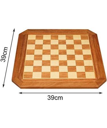 Wooden Chessboard with Octagonal Edge Games for Adults Students Training Teaching Special Educational Toys for Children Beginners 39x39cm 39x39cm - Buy Online on GoSupps.com
