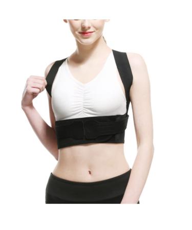 DFHBFG Student Posture Belt Adult Men and Women Anti-Hunchback Correction Belt Breathable Hunchback Correction Artifact(D X-Large) X-Large D