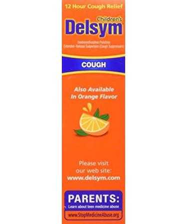 Delsym 12 Hour Cough Relief Alcohol Free Grape Flavored Liquid Cough Suppressant 5 Fl Oz (Pack of 2) - Buy Online on GoSupps.com