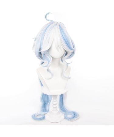Platinum Blue Long Wig for Focalors Furina Cosplay | Genshin Impact Game | Synthetic Heat-Resistant Hair - Buy Online on GoSupps.com