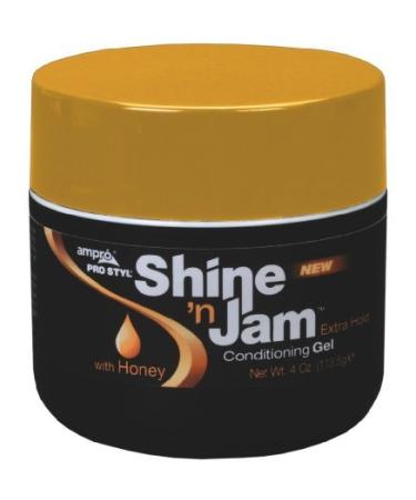 Ampro Shine 'n Jam Conditioning Gel Extra Hold 4 oz (Pack of 2)