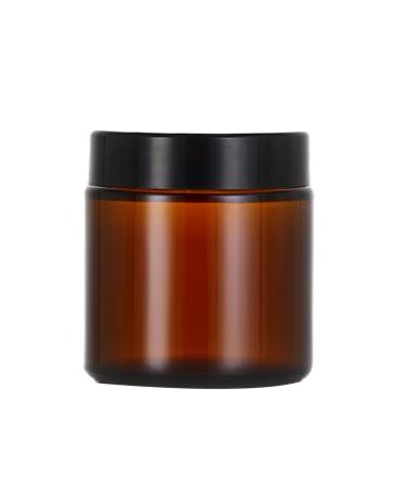 rongweiwang Amber Glass Bottle For Makeup And Body Care Products Multi-functional Screw Lid Reusable Suitable For Travel No Leakage 100g Amber 100g 100g Amber 100g