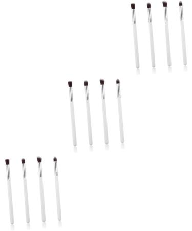 Healeved 12 Pcs Eye Make-up Brush Kit Eye Eyeshadow Brush Concealer Brush Makeup Brushes Eye Kits White - Buy Online on GoSupps.com