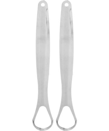 Stainless Steel Tongue Scraper Set - 2 Pieces for Bad Breath Relief | Portable Metal Oral Care Tool for Adults & Children - Buy Online on GoSupps.com