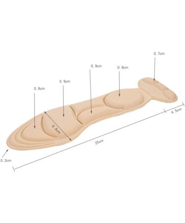 Healvian Casual Heel Support Inserts - 2 Pairs | Anti-Blister Pads for High Heels | Absorb Sweat, Khaki Heel Grips - Buy Online on GoSupps.com