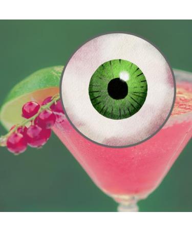 12 x 6cm Halloween Eye ball edible cocktail drink toppers uncut Halloween Party