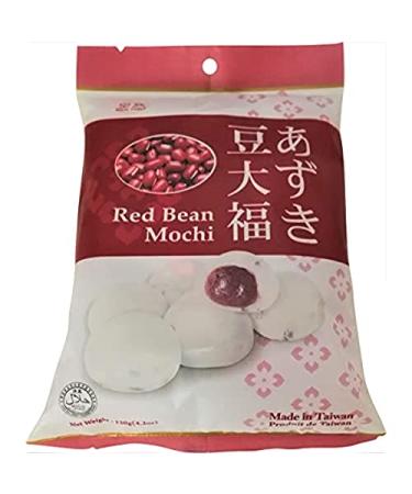 Royal Family Big Mochi, japanese mochi candy dessert rice cake, Red Bean Flavor, 4.2oz/pk (Pack of 1)