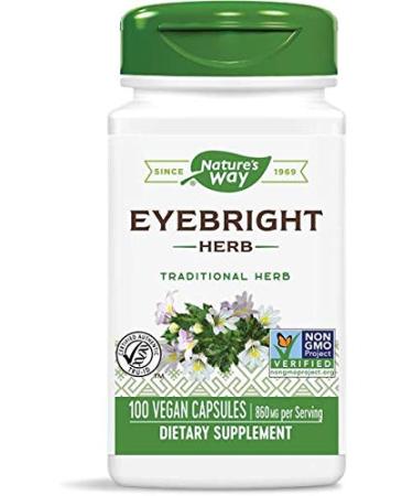Nature's Way Eyebright Herb 860 mg 100 Vegan Capsules - Buy Online on GoSupps.com