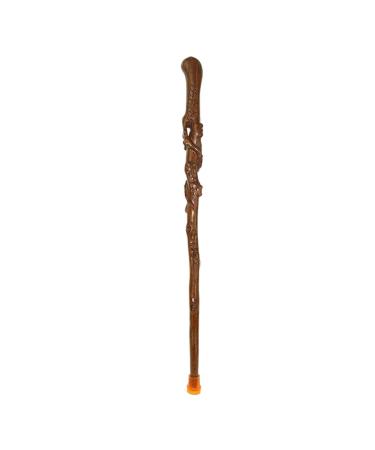 Wooden Walking Sticks Solid Wood Cane Elderly Crutches Wooden Walking Stick Anti-Skid Walker Wood Carving Round Handle 90cm Long Can Be Truncated As Needed Mobility Aid for Elderly Prosperous