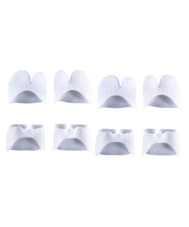 CLISPEED Feet Care Tool Separators 4 Pairs Orthotics Insole Separators Bunion Comfortable Cot Foot  Cushions Bunion Picture 1x2pcs mediumx2pcs